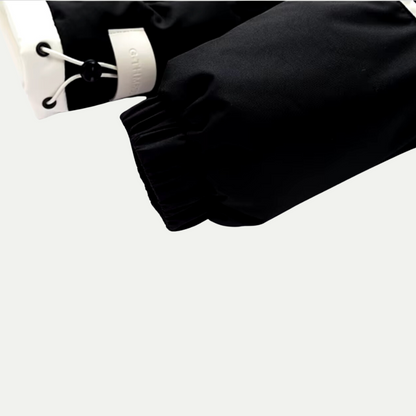 VogeLuxe | Dames gewatteerd jack met capuchon en contrasterende voering 5