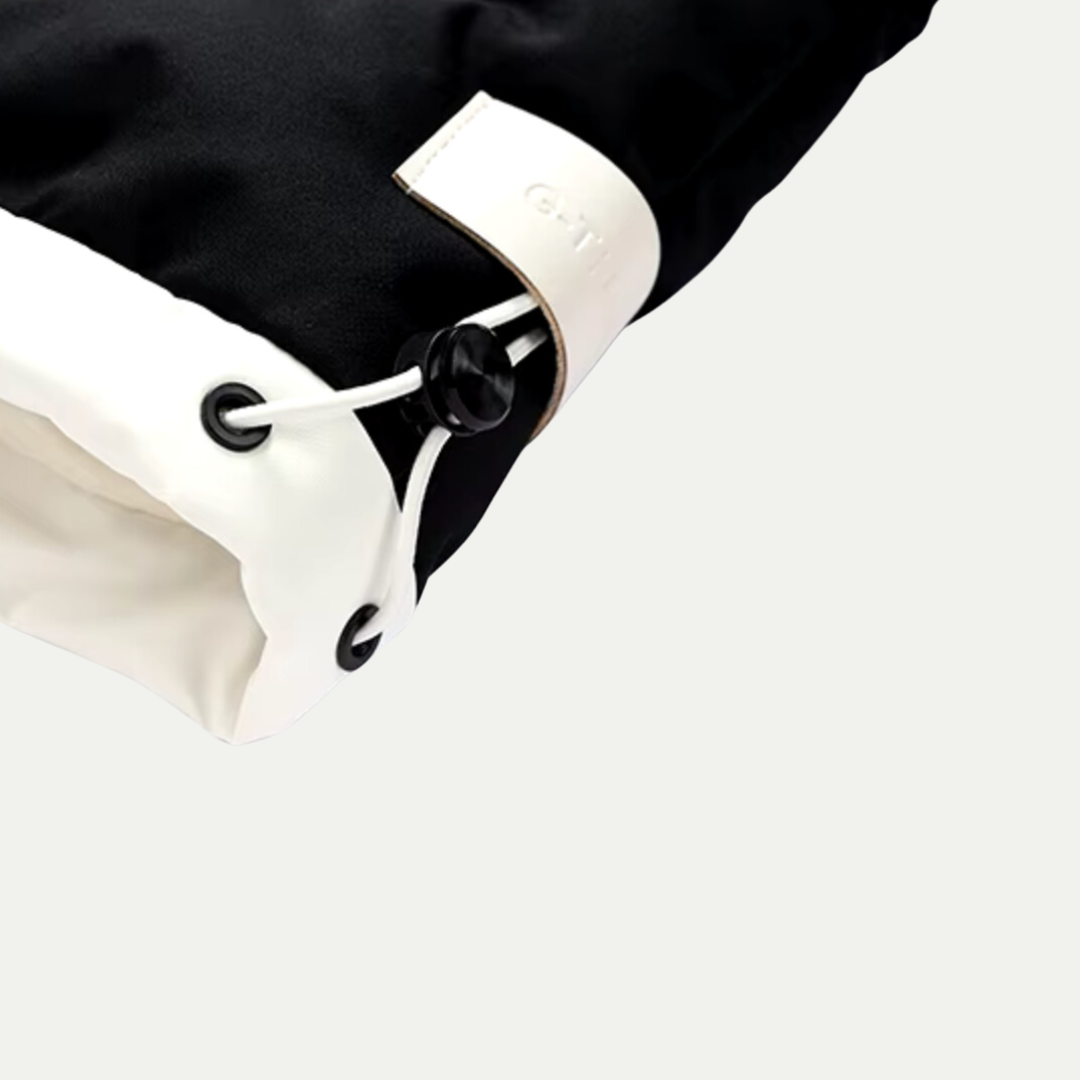 VogeLuxe | Dames gewatteerd jack met capuchon en contrasterende voering 7