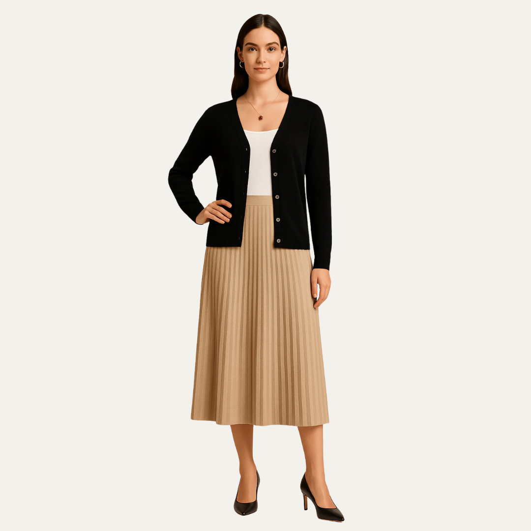 VogeLuxe | Dames klassieke vest met knoopsluiting 1