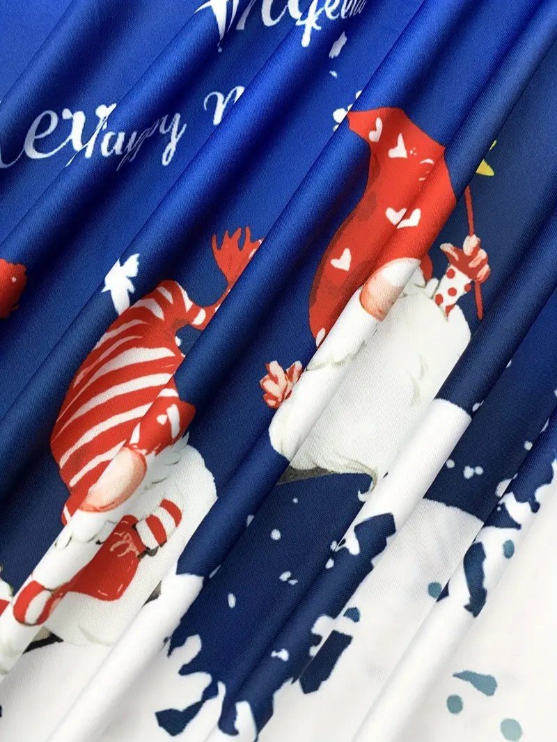 VogeLuxe | Feestelijke Gnome-kerstpolo met kwartrits voor heren 5