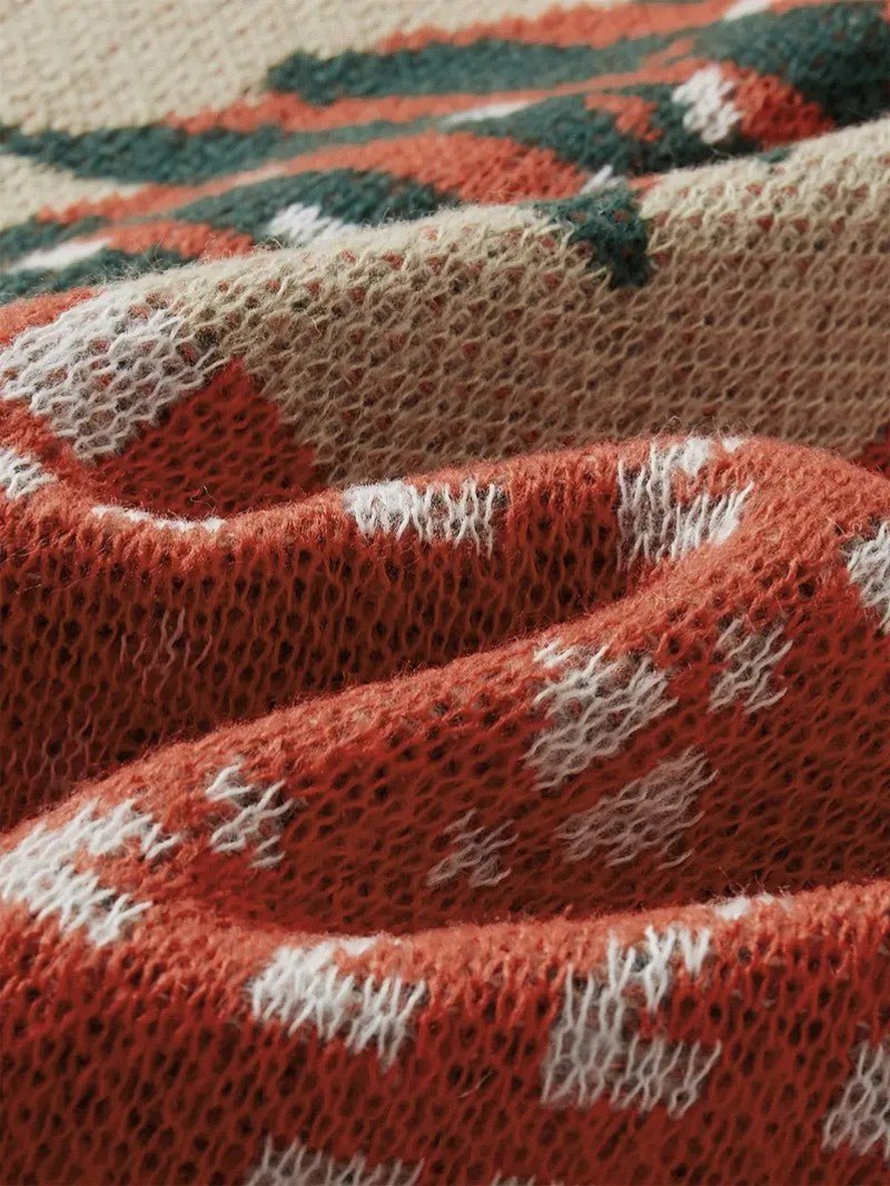 VogeLuxe | Feestelijke patchwork kersttrui voor heren 6