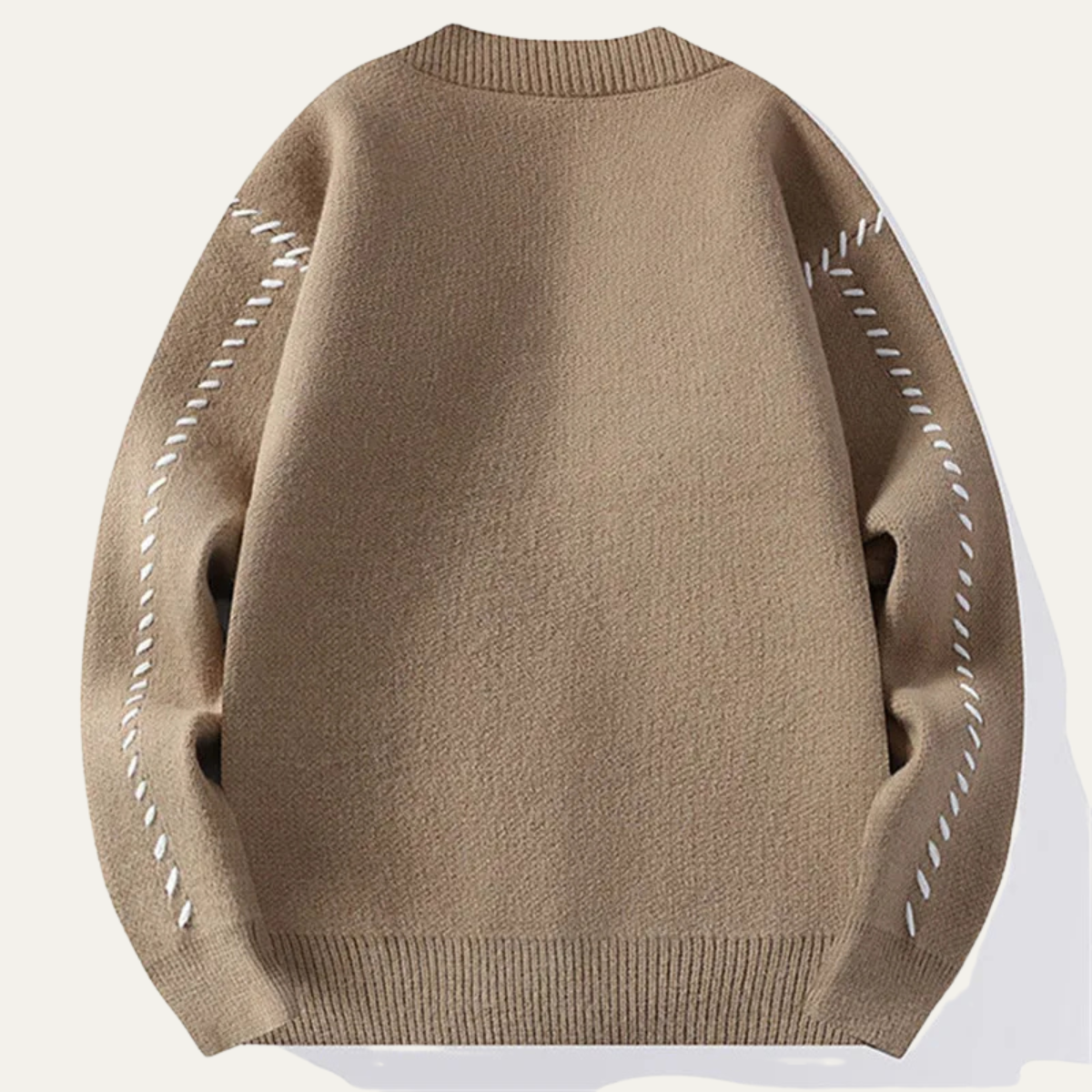 VogeLuxe | Geborduurd V-hals gebreid vest voor heren 1