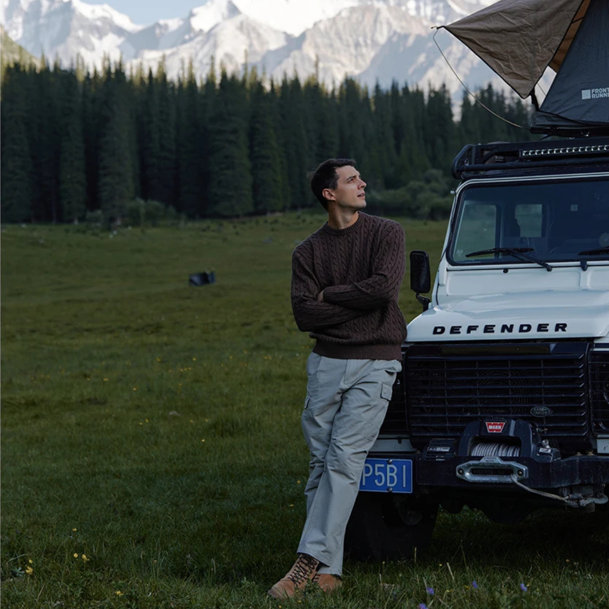 VogeLuxe | Geometrisch gebreide jas met volledige ritssluiting voor heren 2