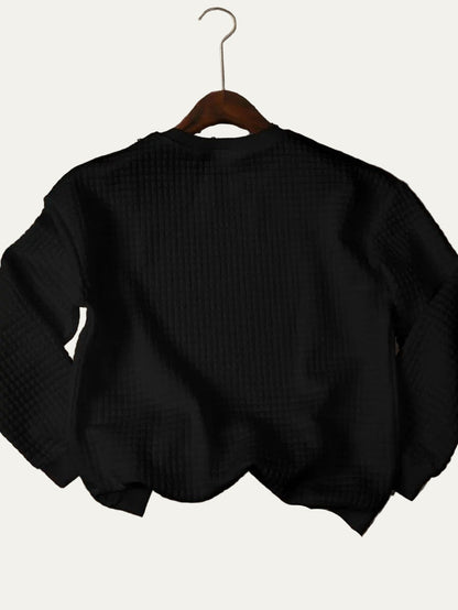 VogeLuxe | Gewatteerd sweatshirt met kerstboommotief voor dames 6