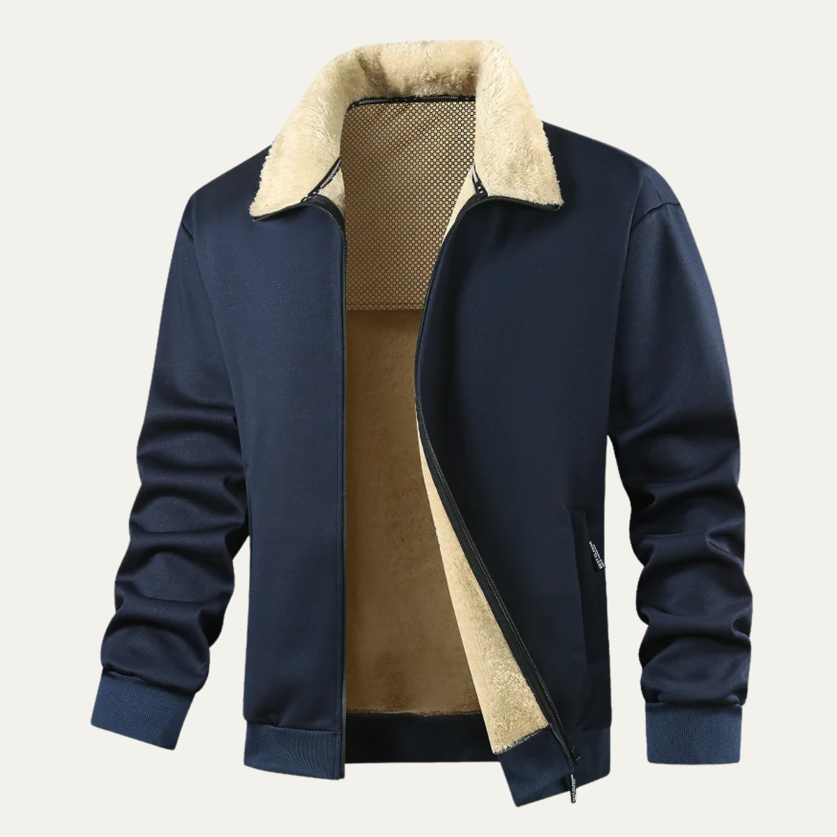 VogeLuxe | Gladde shelljas met sherpavoering voor heren 0