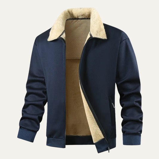 VogeLuxe | Gladde shelljas met sherpavoering voor heren 0