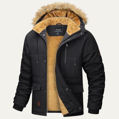 VogeLuxe | Heren Arctic Faux Fur Hooded Parka 0