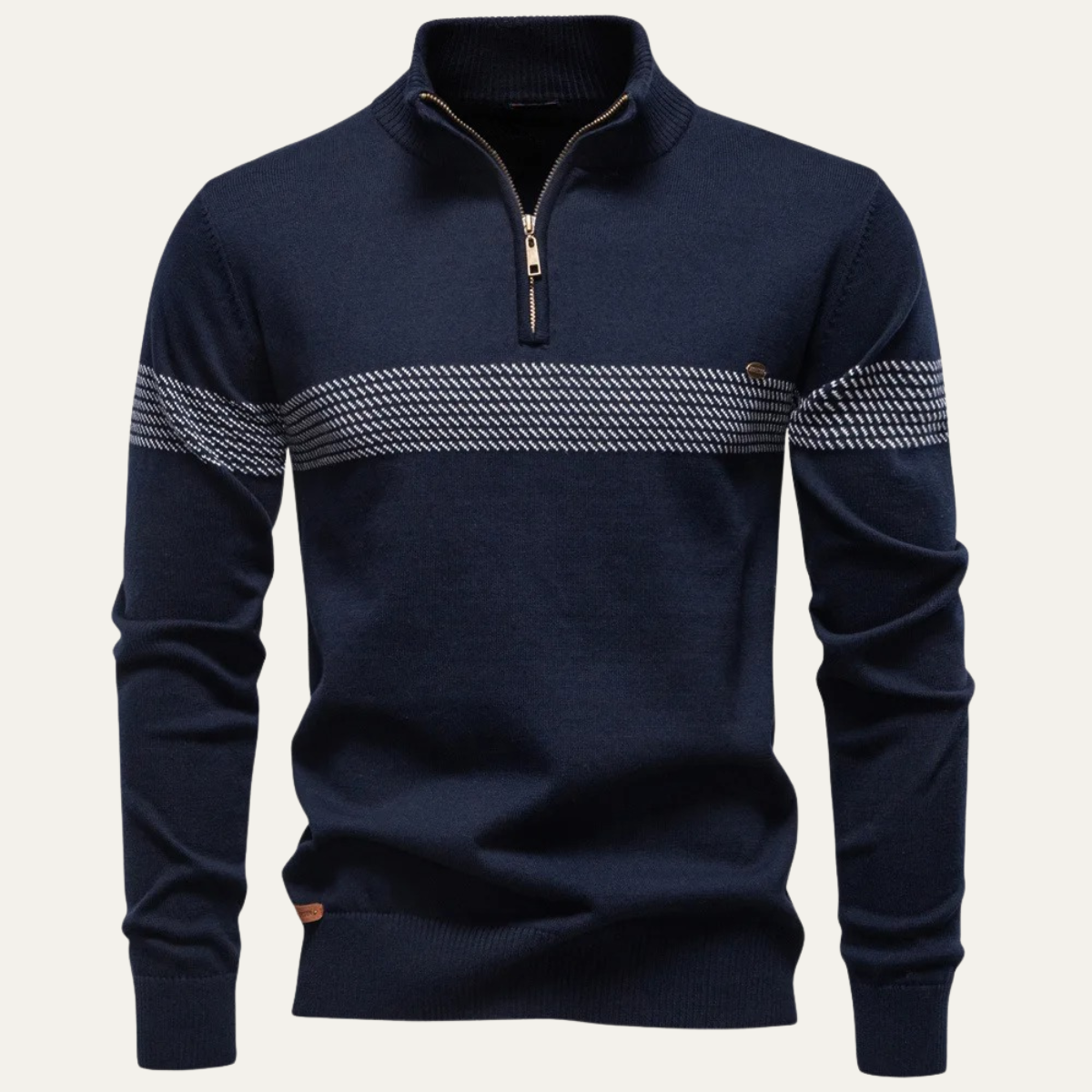 VogeLuxe | Heren Business Quarter-Zip gebreide trui 0