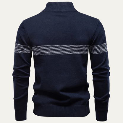 VogeLuxe | Heren Business Quarter-Zip gebreide trui 1
