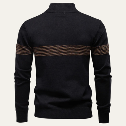 VogeLuxe | Heren Business Quarter-Zip gebreide trui 2