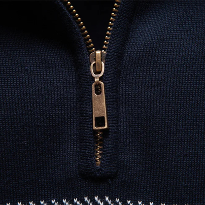 VogeLuxe | Heren Business Quarter-Zip gebreide trui 5