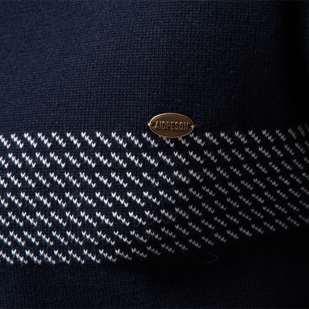 VogeLuxe | Heren Business Quarter-Zip gebreide trui 6