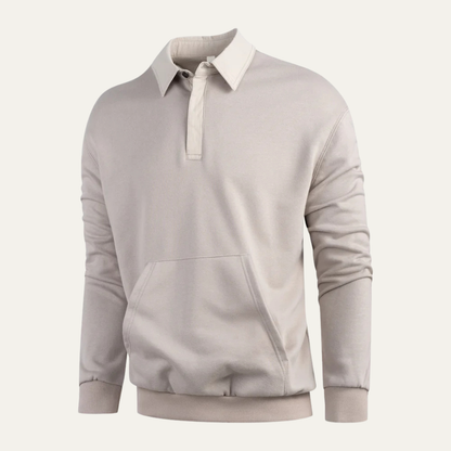 VogeLuxe | Heren Casual Rugby Polo Sweatshirt 1