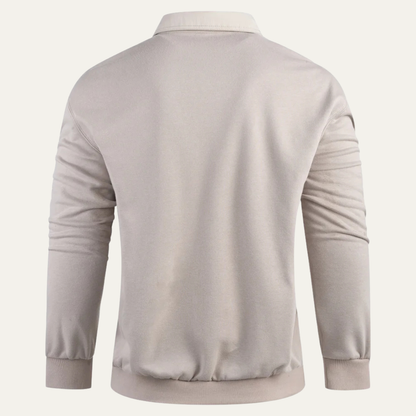 VogeLuxe | Heren Casual Rugby Polo Sweatshirt 2