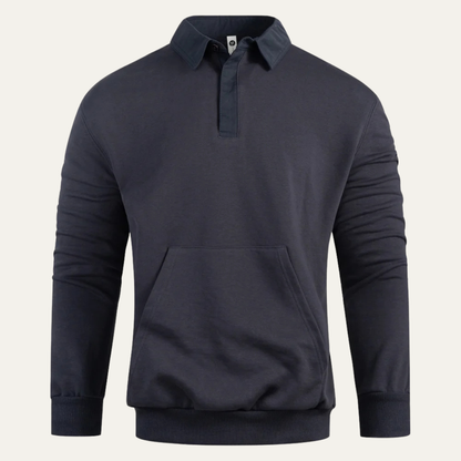 VogeLuxe | Heren Casual Rugby Polo Sweatshirt 5