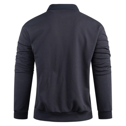 VogeLuxe | Heren Casual Rugby Polo Sweatshirt 6