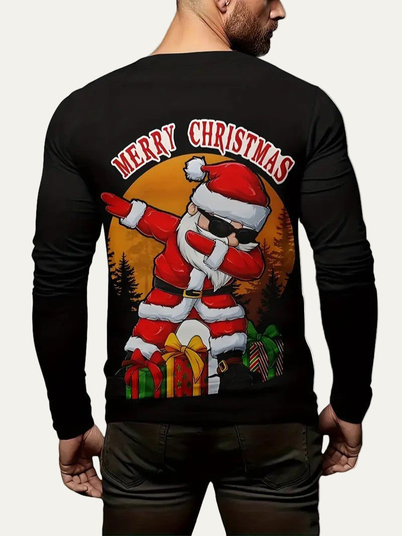 VogeLuxe | Heren Dabbing Santa Merry Christmas Sweatshirt 3