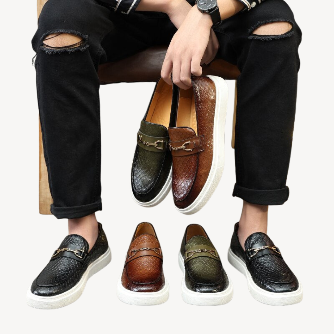 VogeLuxe | Heren Loafersneakers met reliëf 5