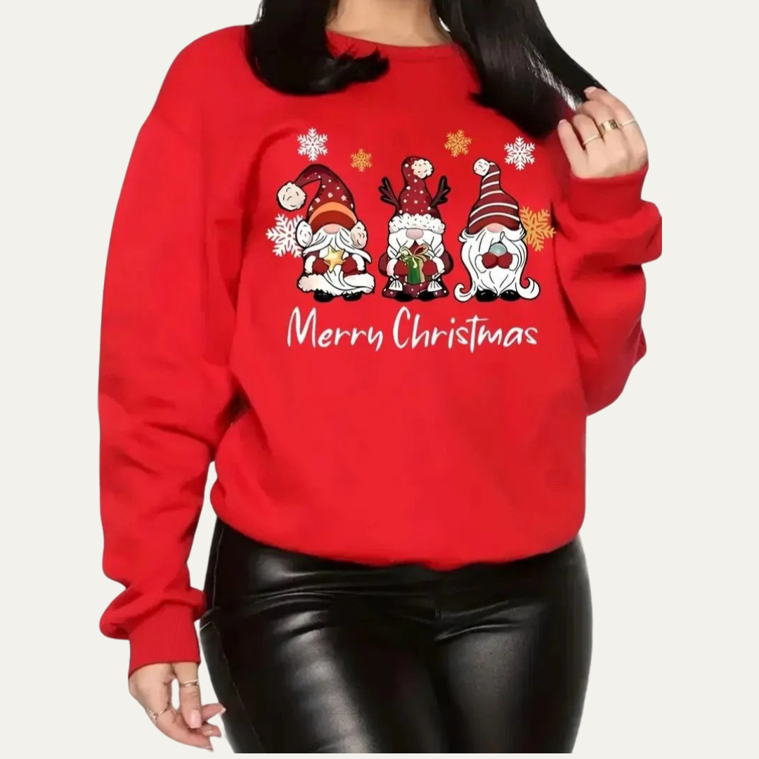 VogeLuxe | Heren Merry Christmas Gnome Sweatshirt 4