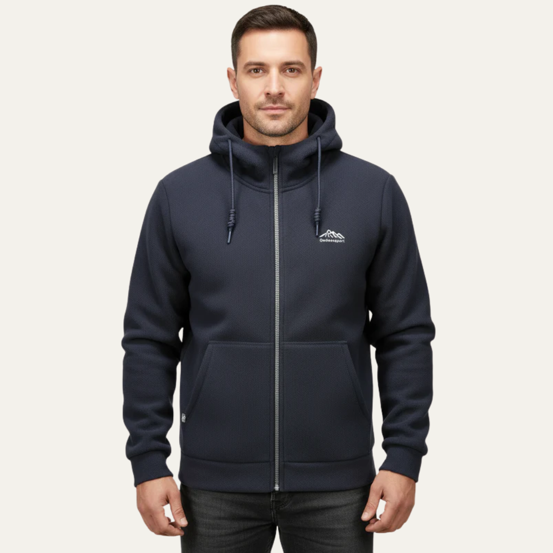 VogeLuxe | Heren Mountain Fleece Hoodie met rits 2