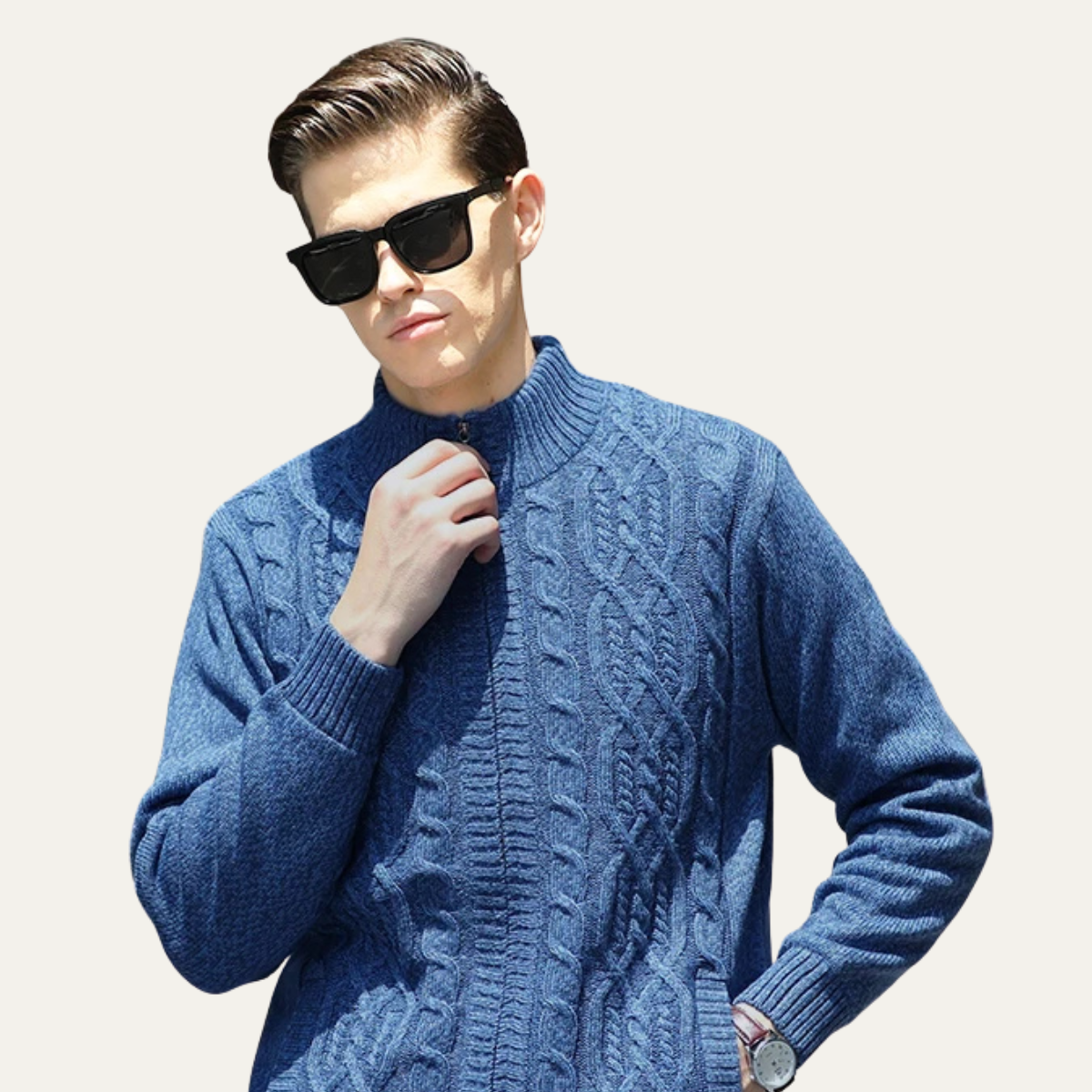 VogeLuxe | Heren Sherpa-gevoerd wollen vest 2