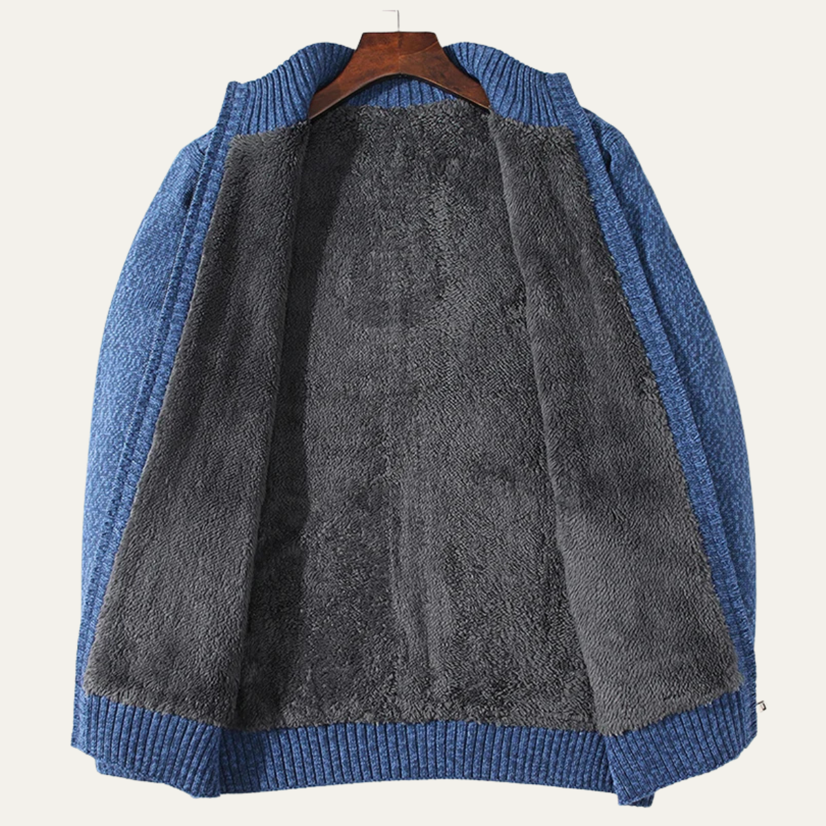 VogeLuxe | Heren Sherpa-gevoerd wollen vest 3