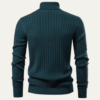 VogeLuxe | Heren Slim-Fit Turtleneck Ribtrui 1