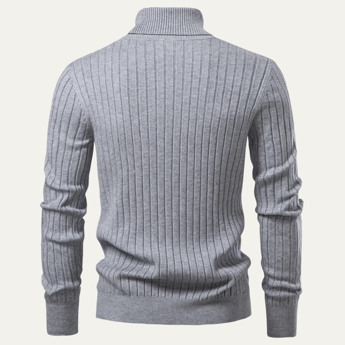 VogeLuxe | Heren Slim-Fit Turtleneck Ribtrui 2