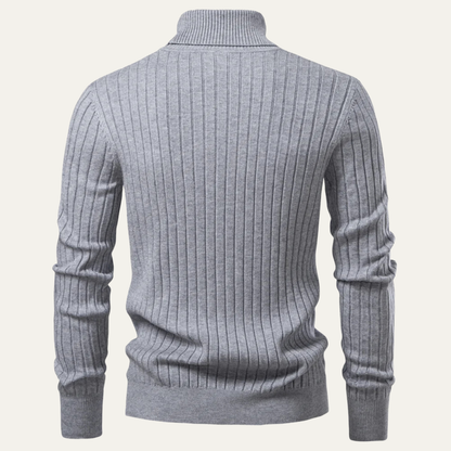 VogeLuxe | Heren Slim-Fit Turtleneck Ribtrui 2