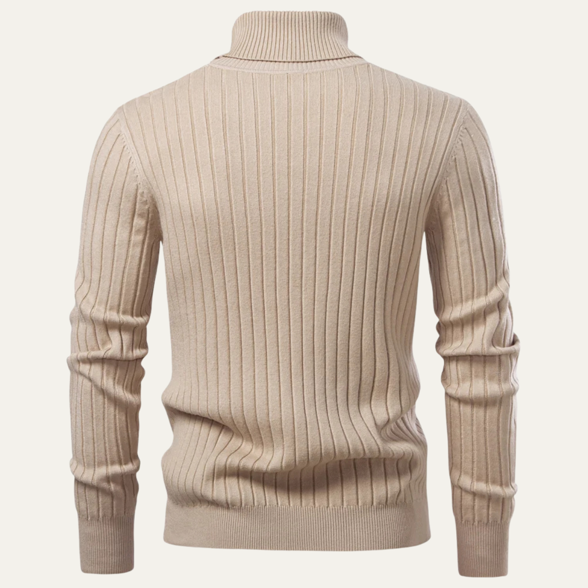 VogeLuxe | Heren Slim-Fit Turtleneck Ribtrui 4