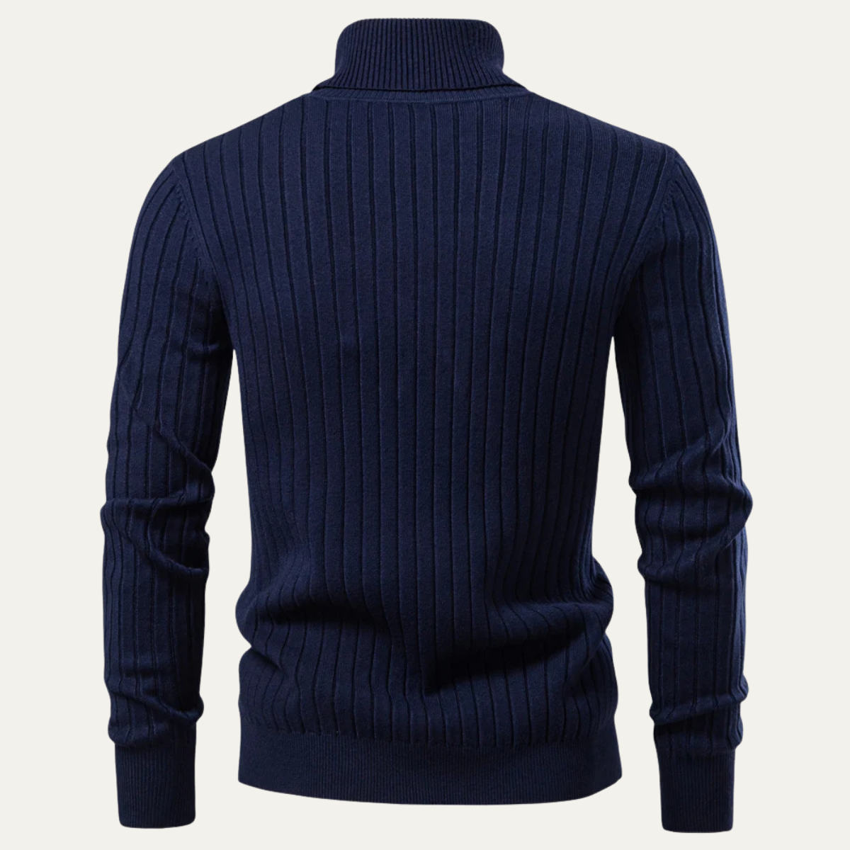 VogeLuxe | Heren Slim-Fit Turtleneck Ribtrui 5