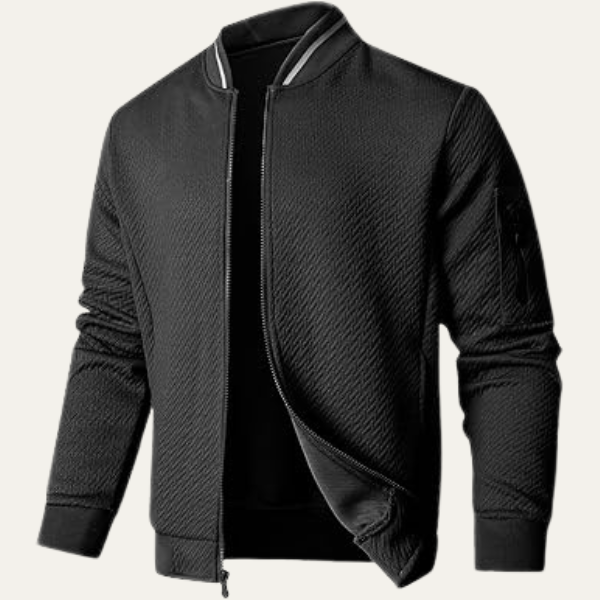 VogeLuxe | Heren Slim Fit Diamond Quilted Bomber 0