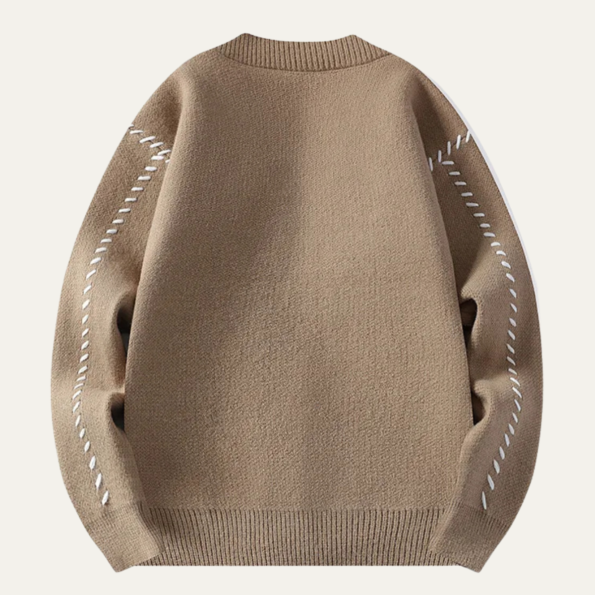 VogeLuxe | Heren V-hals Cardigan met Zwarte Knopen 1