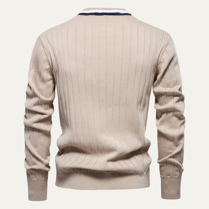 VogeLuxe | Heren V-hals gestreept vest 4