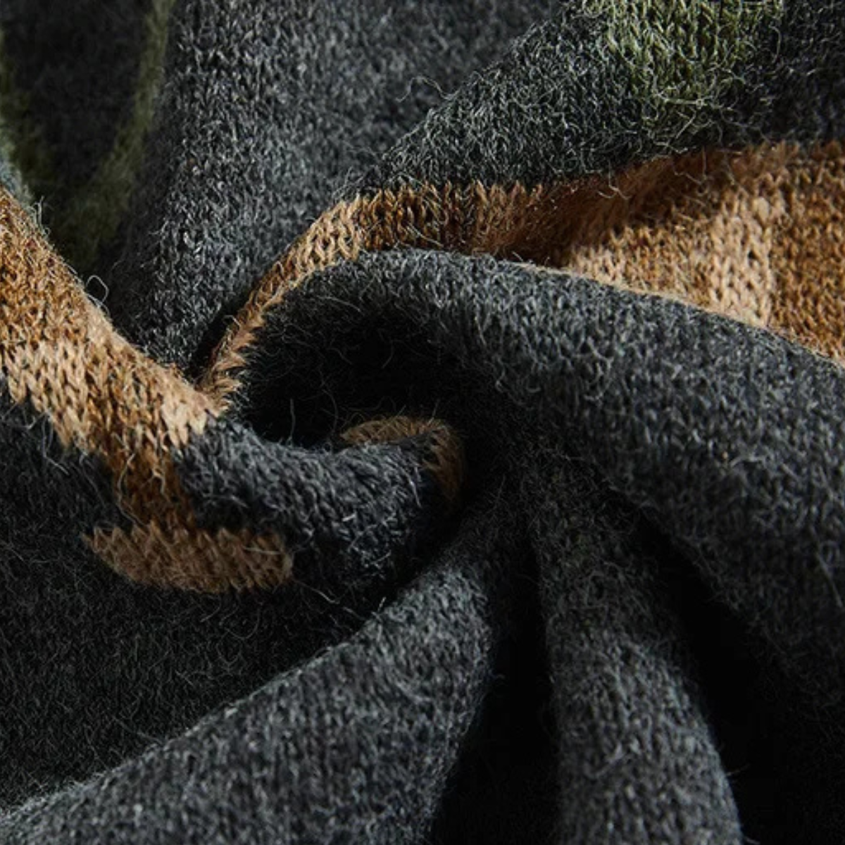 VogeLuxe | Heren V-hals vest met geometrisch Fair Isle-patroon 2