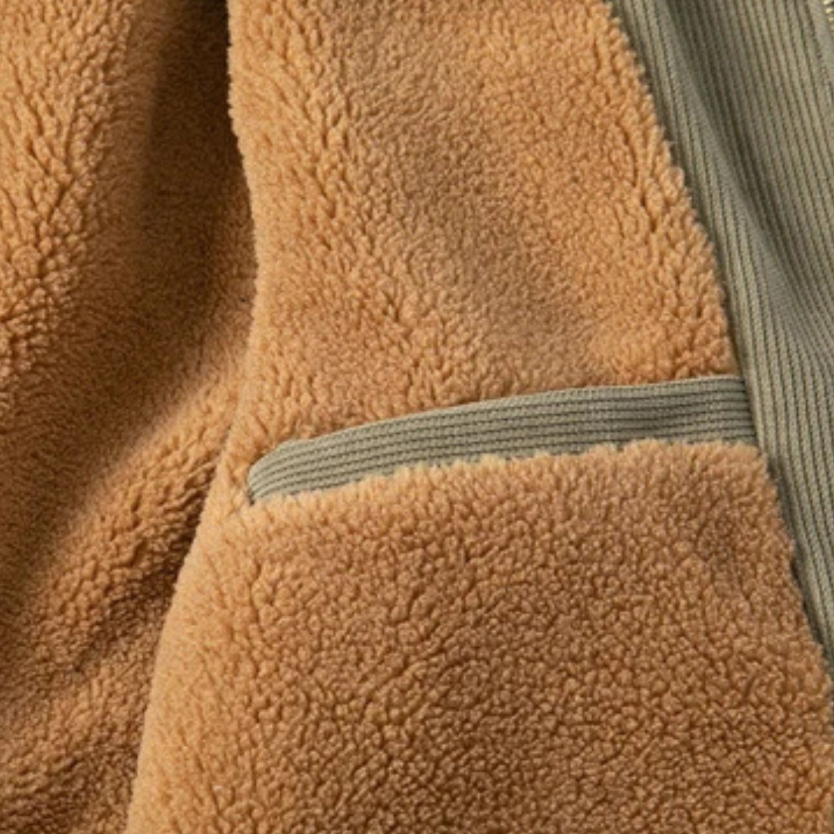 VogeLuxe | Heren corduroy shacket met imitatiebont kraag 6