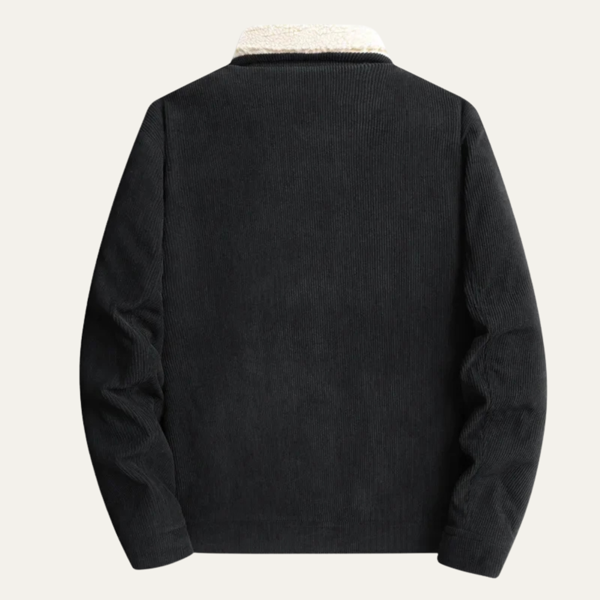 VogeLuxe | Heren corduroy truckerjack met imitatiebontvoering 1