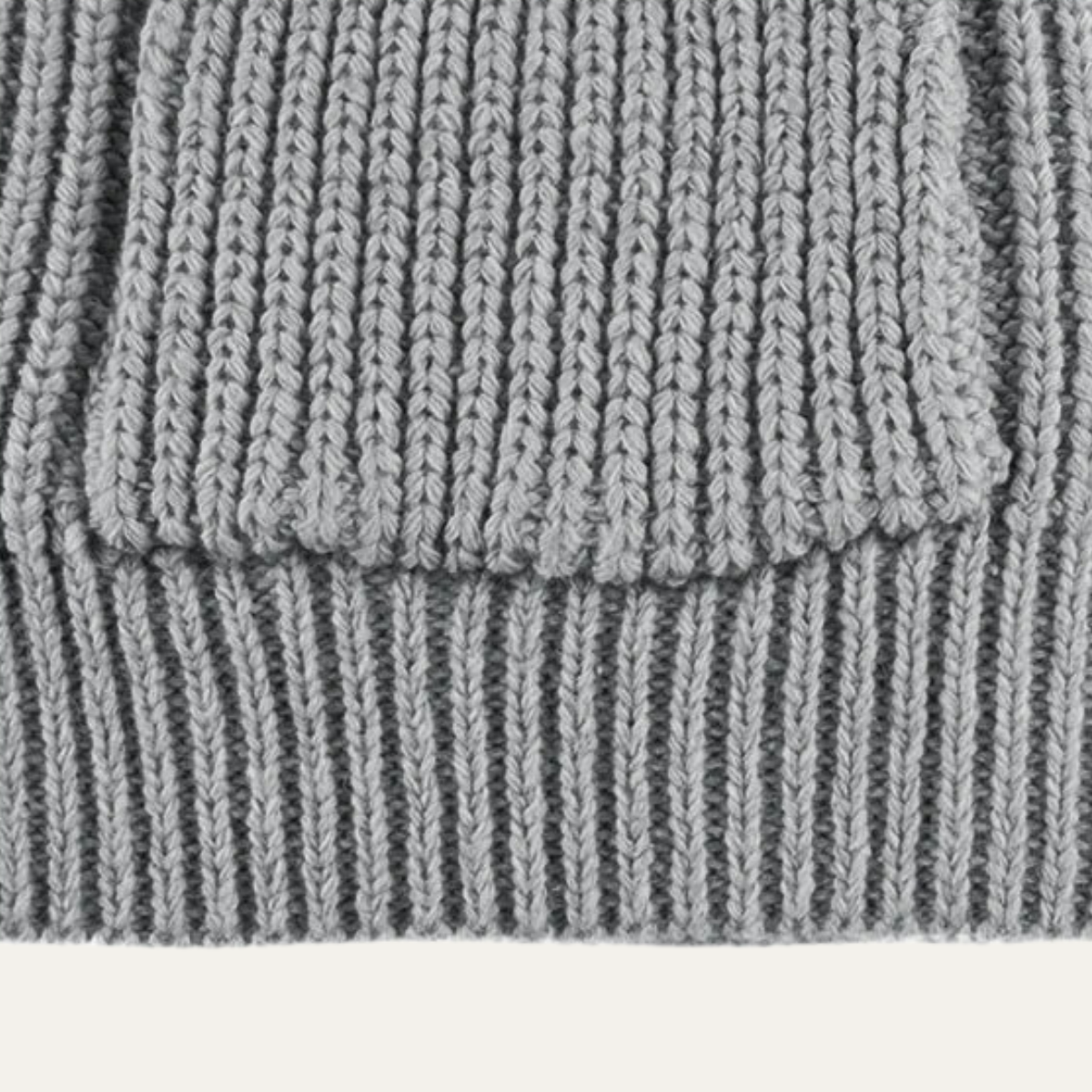 VogeLuxe | Heren dikke geribbelde cardigan met sjaalkraag 4