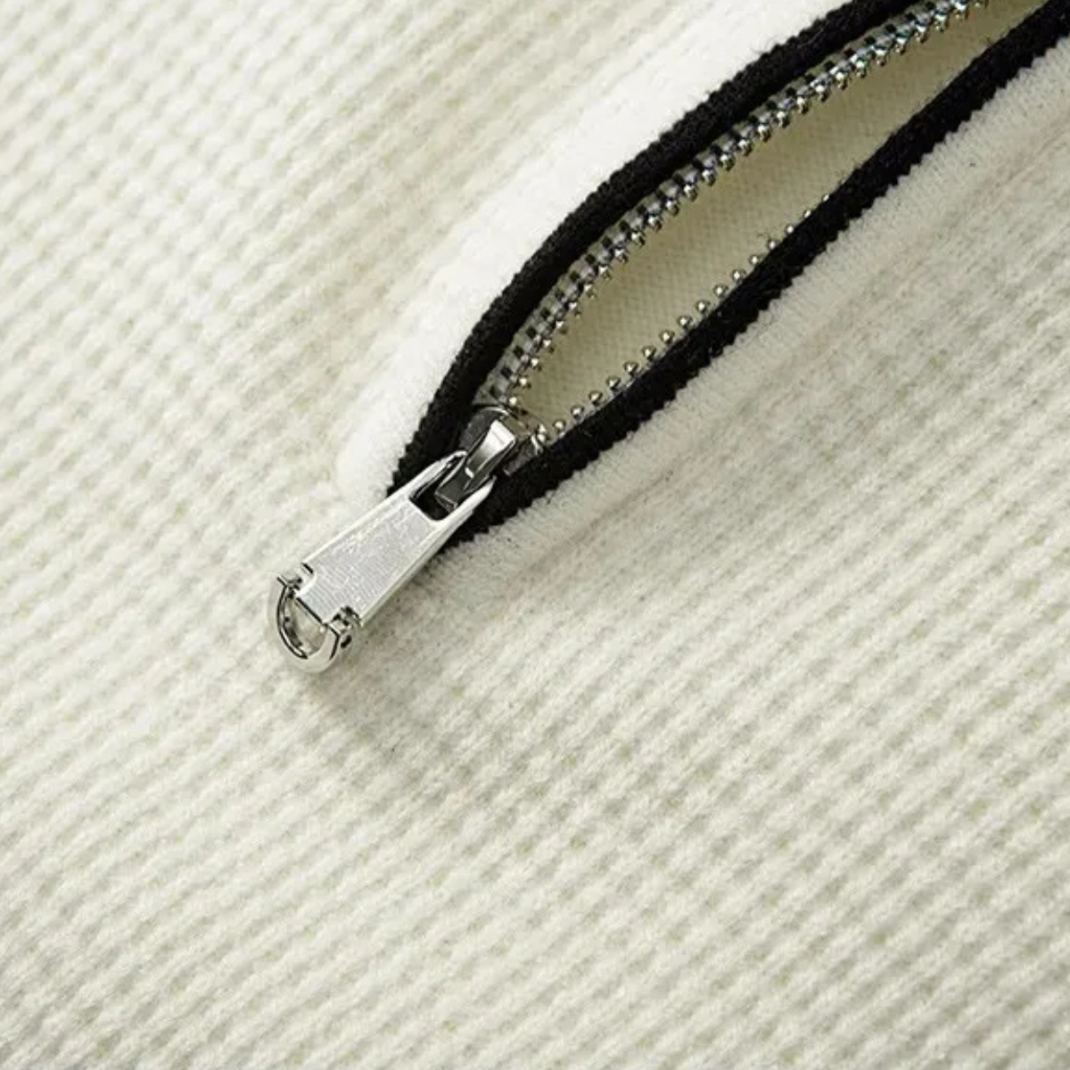 VogeLuxe | Heren fleece trui met kwartrits 3