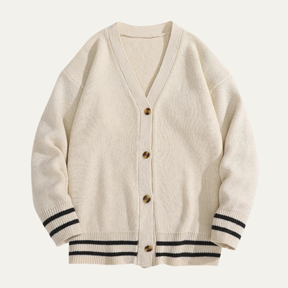 VogeLuxe | Heren gebreid vest in universiteitsstijl 3