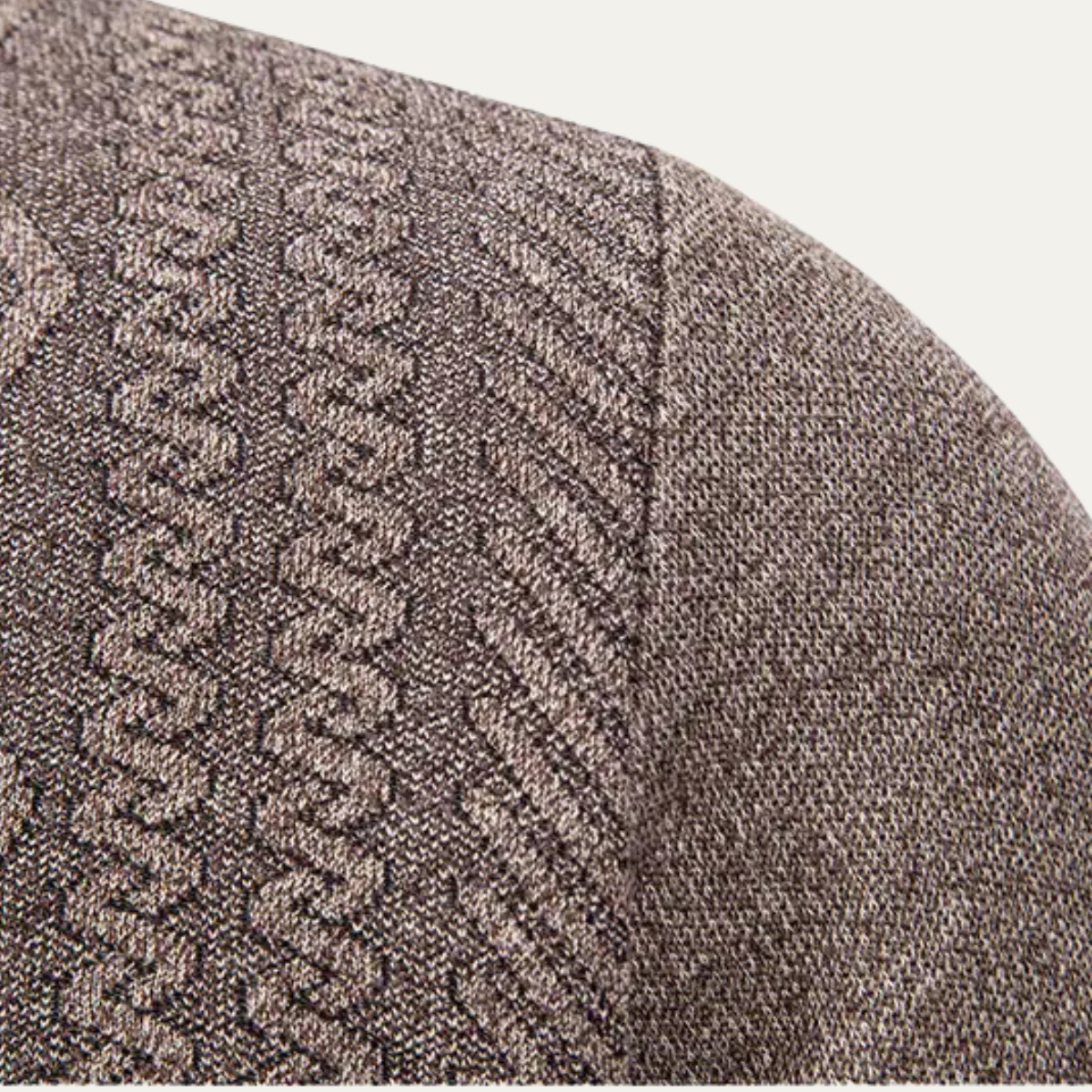 VogeLuxe | Heren gebreide cardigan met V-hals en textuur 4