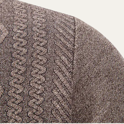 VogeLuxe | Heren gebreide cardigan met V-hals en textuur 4