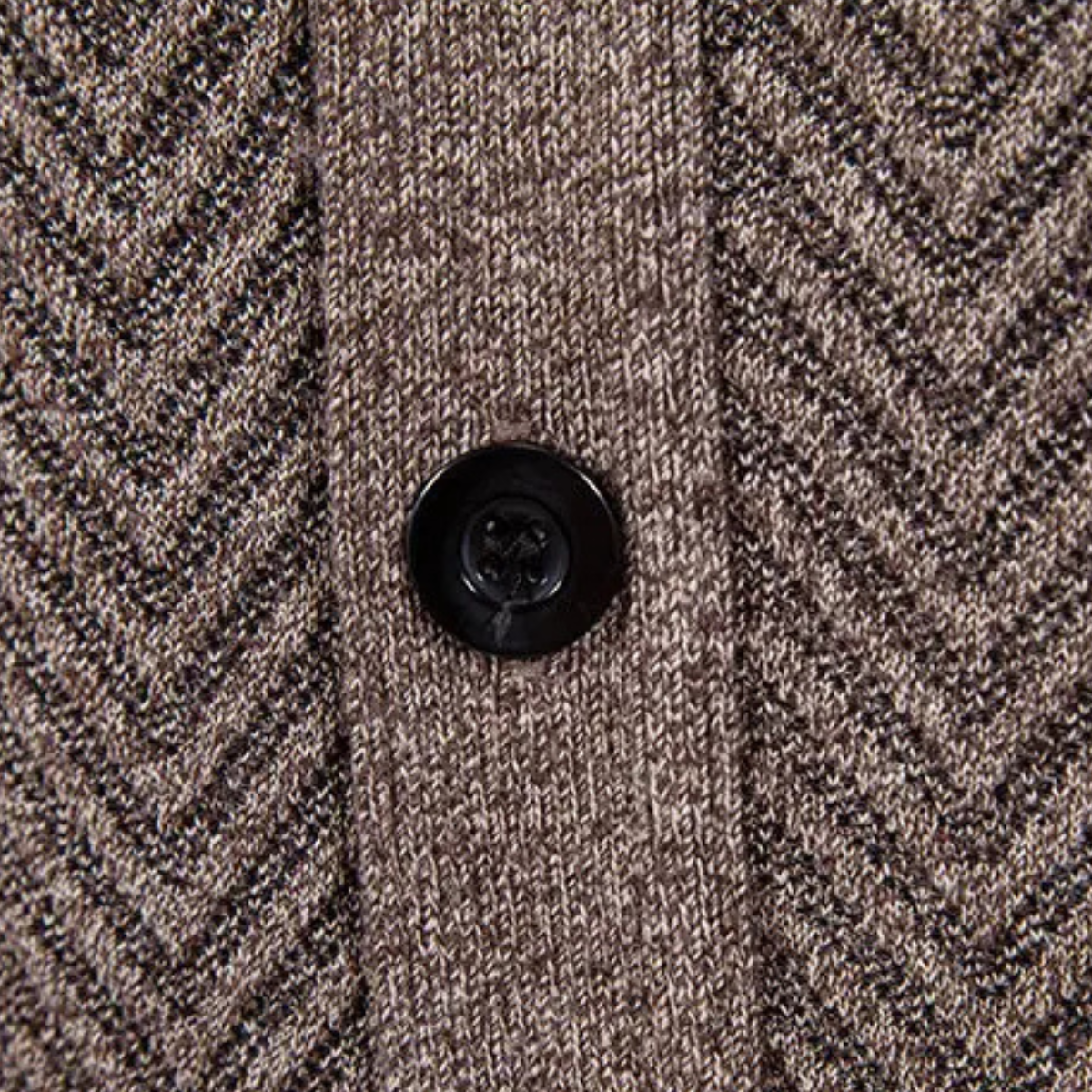 VogeLuxe | Heren gebreide cardigan met V-hals en textuur 5