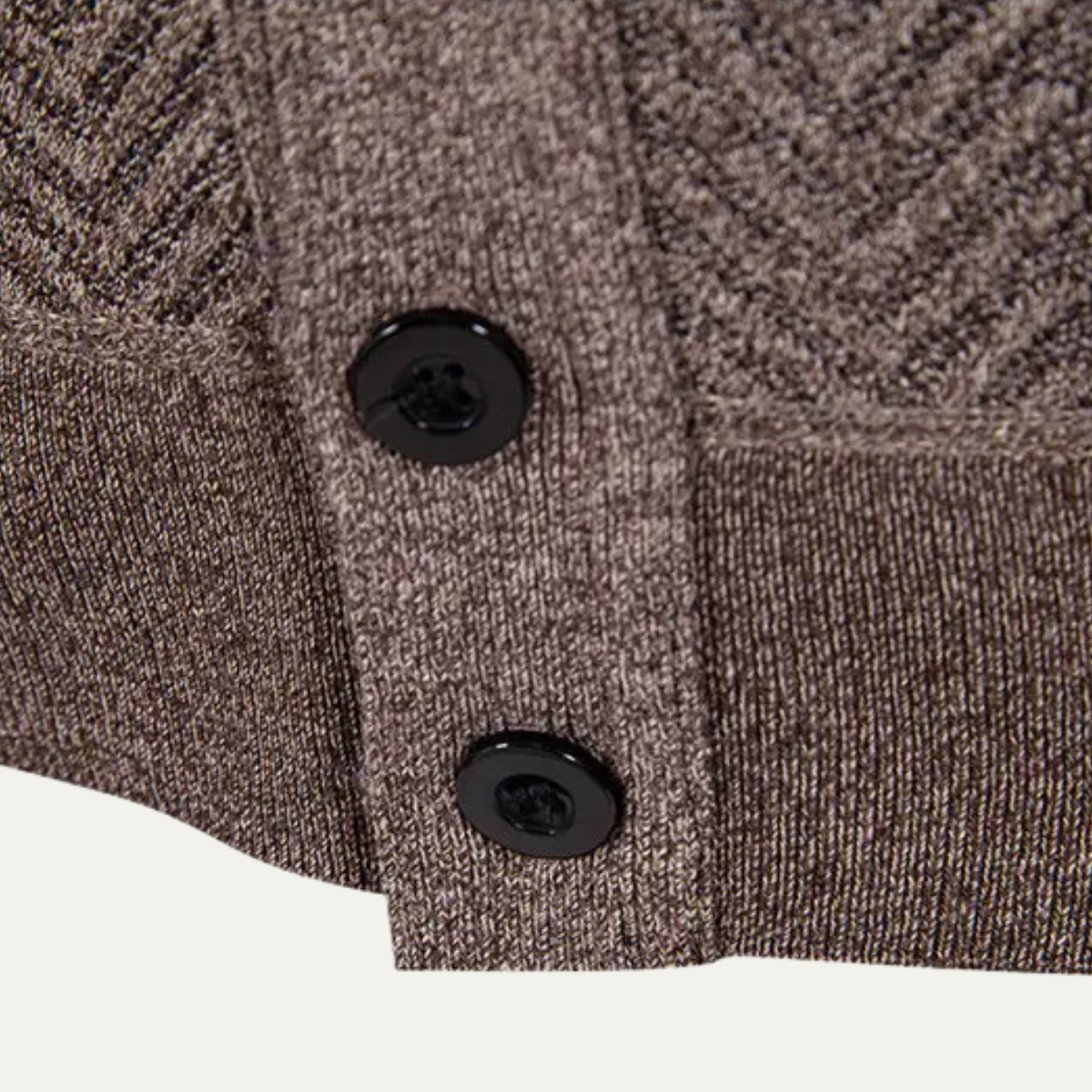 VogeLuxe | Heren gebreide cardigan met V-hals en textuur 6