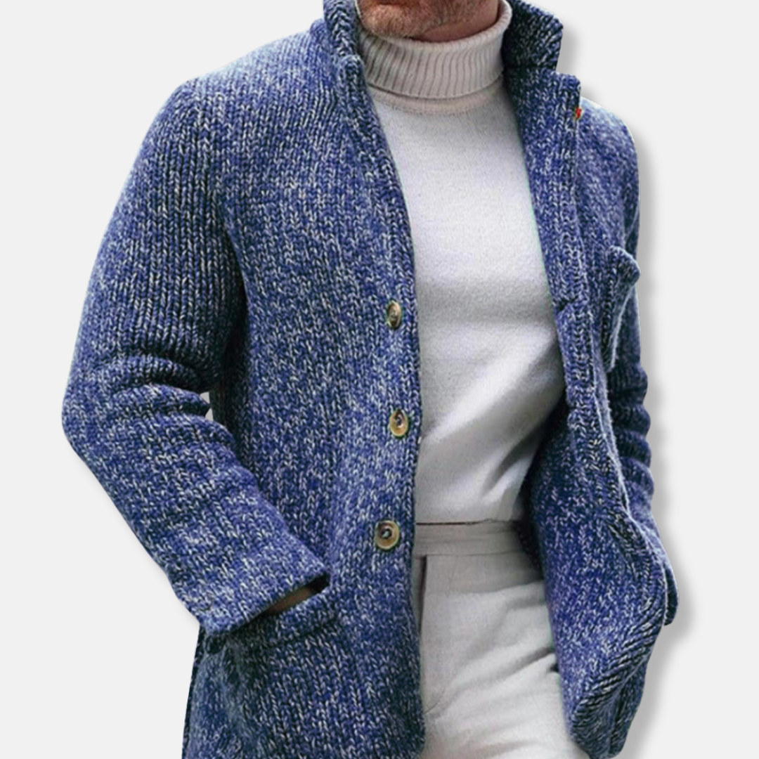 VogeLuxe | Heren gebreide jas op maat 1