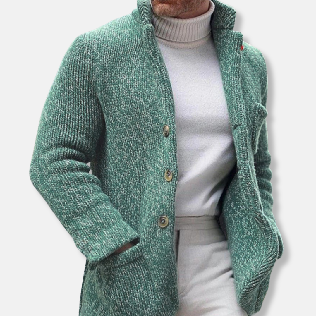 VogeLuxe | Heren gebreide jas op maat 4
