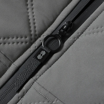 VogeLuxe | Heren gewatteerde capuchonjas met pluchen details 4