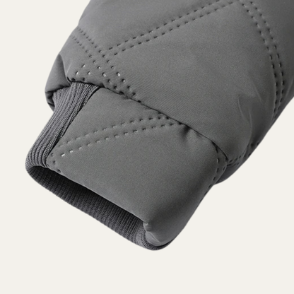 VogeLuxe | Heren gewatteerde capuchonjas met pluchen details 8