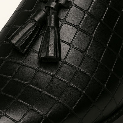 VogeLuxe | Heren instapmuil met krokodillentextuur 3