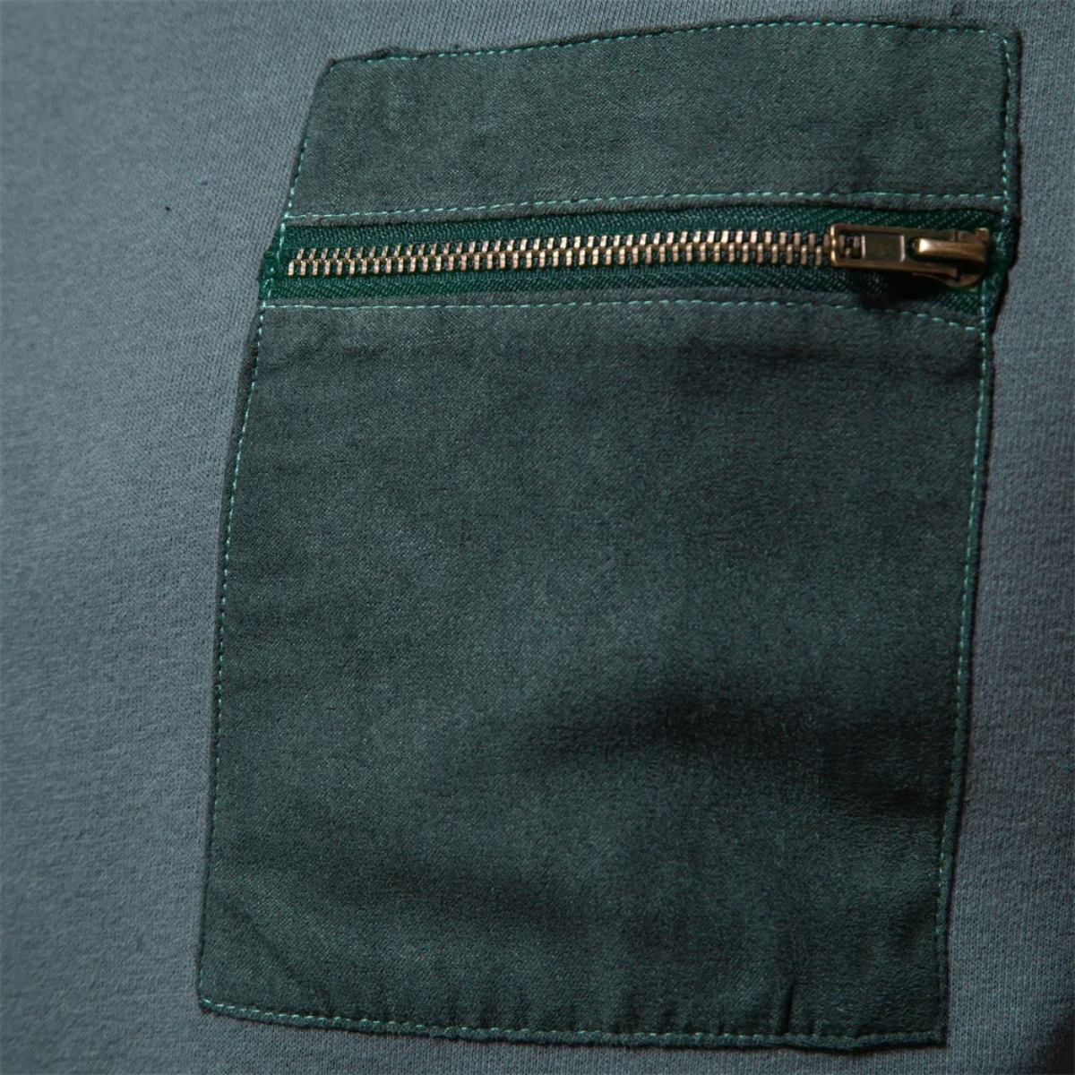 VogeLuxe | Heren sweatshirt met ronde hals en ritszak 6